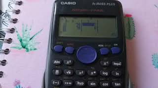 Como interpolar en una calculadora CASIO fx350 ES PLUS [upl. by Reklaw922]