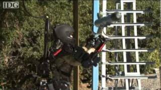 Raytheon shows off the XOS2 Exoskeleton robotic suit [upl. by Ardnassac]