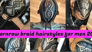 cornrow braids hairstyles for men 2024neat cornrow hairstyles for men 2024 [upl. by Riatsila]