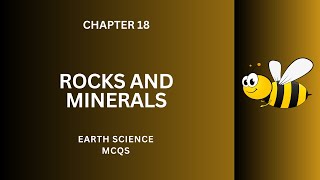 Rocks Minerals MCQ Questions Answers  Rocks Minerals Class 812 MCQ Ch 18 Notes PDF  Science App [upl. by Anitroc]