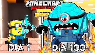 🟥SOBREVIVÍ 100 DÍAS siendo MINION DE DIAMANTE Minecraft HARDCORE  Misaki Gamer [upl. by Izmar933]