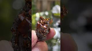 Brown red wulfenite from China mineral crystals minerals wulfenite gemstone [upl. by Brogle]