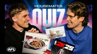 The ULTIMATE housemates quiz with AFL players 🤣 [upl. by Kenleigh]