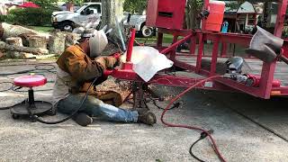 Mobile Welding Services  How To Replace a Broken Trailer Jack [upl. by Kevina450]