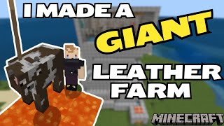 This Cant Be Ethical The Most Ruthless Leather Farm in Minecraft Bedrock 121 [upl. by Finzer163]