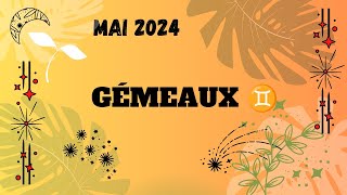 GÉMEAUX ♊ MAI 2024  Du positif 🍀💜☮️☯️✨tarot guidance astrology [upl. by Ladin]