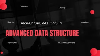 Array operations  insertiondeletiondisplay amp search in a single program using switch amp functions [upl. by Astrix975]