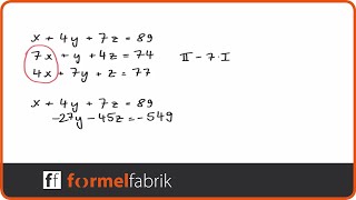 Gleichungssystem mit 3 Unbekannten Nr 5 [upl. by Fleischer872]