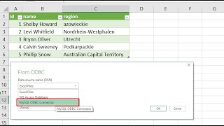 Connecting Excel to MySQL via ODBC Driver [upl. by Nediarb720]