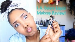 LA Colors Liquid Makeup Review [upl. by Daegal279]