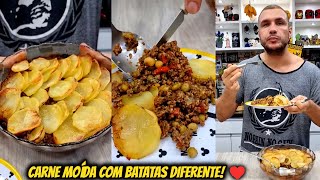 É tão bom que eu faço esse jantar 3 vezes por semana Carne Moída com Batatas Diferente ❤️ [upl. by Silbahc]