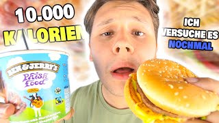 10000 KALORIEN an einem Tag ESSEN Challenge 20😥😋  Schaffe ich es diesmal😰Mein Bauch😫 [upl. by Attebasile]