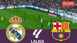 Real Madrid vs Barcelona EN VIVO La Liga 20242025 Partido Completo  Videojuegos de Simulación [upl. by Starlin]