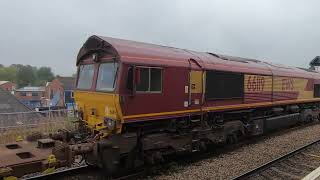 66119 Knottingley to Arpley sidings at Wakefield kirkgate 2924 [upl. by Yank]