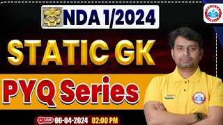 UPSC NDA 012024 Statick GK MCQs Class NDA Static GK PYQs Series By Nitin Sir [upl. by Enileda]