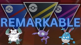 Great League Abomasnow Azumarill Sableye team is REMARKABLE in PokemonGo [upl. by Grunenwald]