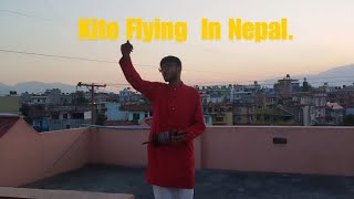 Evening Kite Flying In Nepal  Sky Condition [upl. by Ronile]