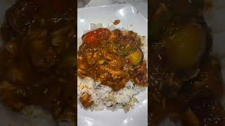 Chicken jalfrezi with egg fried rice [upl. by Aehtorod]