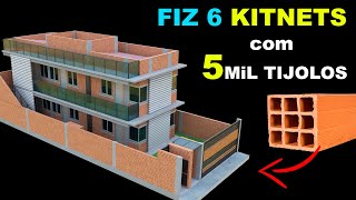 FIZ 6 KITNETS com apenas 5MiL tijolos [upl. by Artimas]