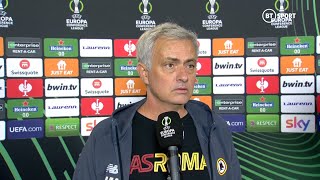 Vintage José Mourinho 🤣 Roma boss lambasts officials in hilarious interview after BodøGlimt draw [upl. by Rolecnahc]