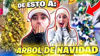 ARREGLAMOS EL FEO PINO QUE HABÍAMOS HECHO 😭🎄  Hermanas JM [upl. by Atiuqel838]