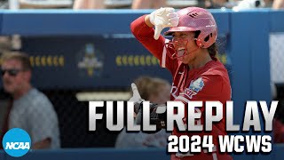 Oklahoma vs UCLA 2024 Womens College World Series  FULL REPLAY [upl. by Colver]