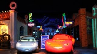 POV Full Ride at Night of Radiator Springs Racers in Cars Land [upl. by Nosro920]