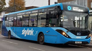 Trentbarton 122 YX67 VEY  ADL E200 MMC  Skylink Nottingham [upl. by Noyahs782]