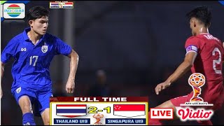 Thailand U19 vs Singapore U19  AFF Championship U19 2024 [upl. by Iznil]