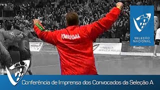 Conferência de Imprensa de Anúncio dos Convocados da Seleção A Masculina [upl. by Ludmilla985]