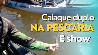 CAIAQUE DUPLO NA PESCARIA é bom ou ruim tire suas dúvidasmuitos robalos no camarão doido [upl. by Lowery913]