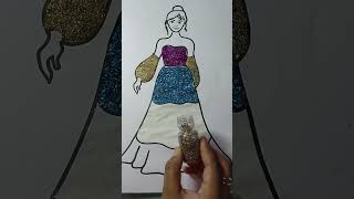 DIY Sparkle Doll ll shorts ll satisfying ll paintellecualPriya ll ytshorts ll youtubepartner [upl. by Starbuck]