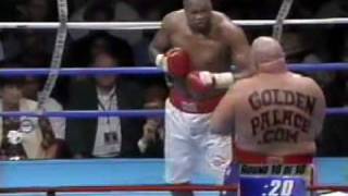 Larry Holmes vs Butterbeanlast Round [upl. by Stander]