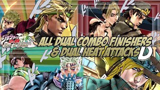 JoJos Bizarre Adventure Eyes of Heaven  All Dual Combo Finishers amp Dual Heat Attacks Eng Subs [upl. by Dnalerb]