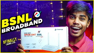 BSNL Fiber My 1st Broadband WiFi  Bharat Fiber  Govt Company [upl. by Wurst]