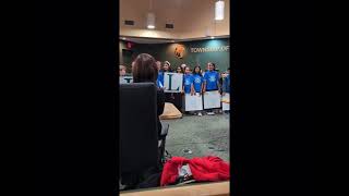 Montville’s Hilldale Elementary students at Board of Ed mtg on Nov 19 for Blue Ribbon School Award [upl. by Mariette]