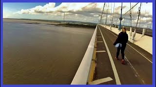 From Rail to Road  Walking the Severn Bridge  Bristol to Chepstow [upl. by Gregoor]