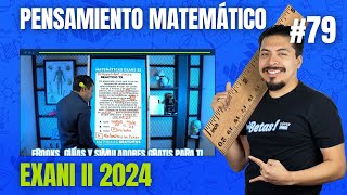 Examen Simulador Exani II Reactivo 79 Pensamiento Matemático  Construcción y Probabilidad [upl. by Kamila668]