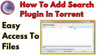 How To Search Torrents In qBittorrent  how to add search plugins to qbittorrent [upl. by Brook616]