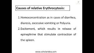 Erythrocytosis Types and Differential diagnosis [upl. by Mattland]