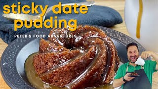 Famous Australian Sticky Date Pudding  with Easiest Caramel Sauce [upl. by Sayette]