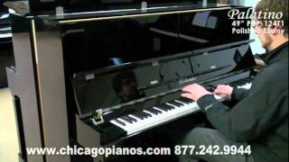 Palatino PUP124T1Nickel Hardware Upright Piano in Chicago [upl. by Ellehcit]