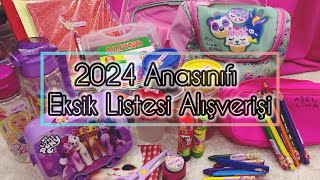 2024 Anaokulu İhtiyaç Listesi  Ne Kadar Tuttu  😱Okul Alışverişi  Okula Geri Dönüş 😎 [upl. by Yennej503]