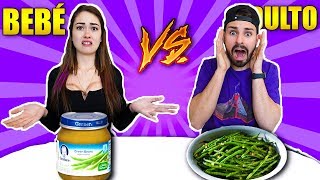 COMIDA ADULTO VS COMIDA BEBE CHALLENGE [upl. by Lowrance351]