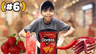 Eating 10 Red Food Items In Just 100 Rupees  Food Challenge [upl. by Jaime]