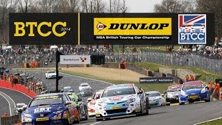 ALL ACTION AT BRANDS HATCH BTCC [upl. by Miksen]