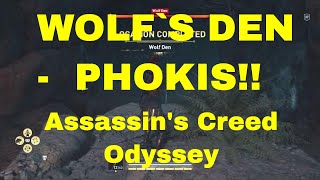 Find Wolf Den in Phokis  Assassins Creed Odyssey [upl. by Amalia580]