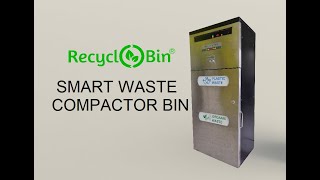 RecycloBin  Indias first smart waste compactor bin wwwrecyclobincom [upl. by Laise39]