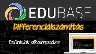 D2 Differenciálszámítás definíciók alkalmazása [upl. by Akimrehs]