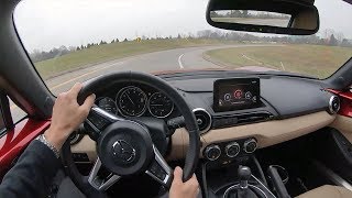 2019 Mazda MX5 Miata GTS  POV Test Drive Binaural Audio [upl. by Ahsinrev599]